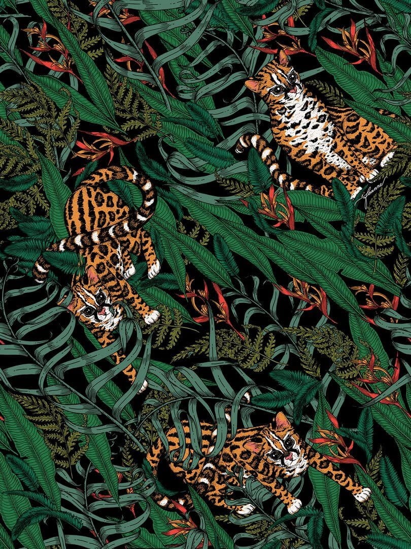 Fototapeta dżungla Tecnografica 73686-1 FEANNE: VISAYAN LEOPARD FOREST Art Collections