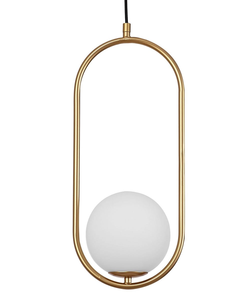 Modna lampa Elipsa Mleczna kula OBITAR-L  Luces Exclusivas RENGO LE41771