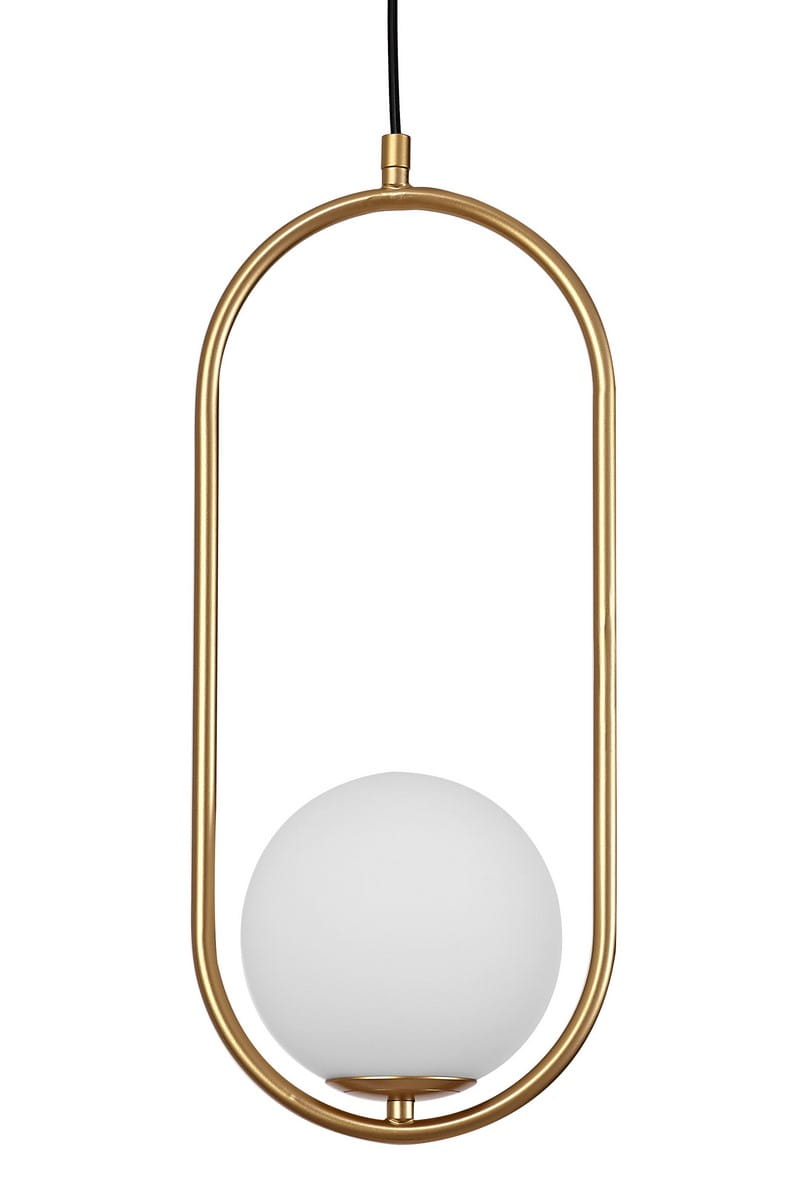 Modna lampa Elipsa Mleczna kula OBITAR-L  Luces Exclusivas RENGO LE41771