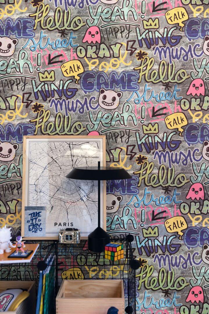 Tapeta graffiti Caselio YNF 103304565 Make It Fun Young & Free