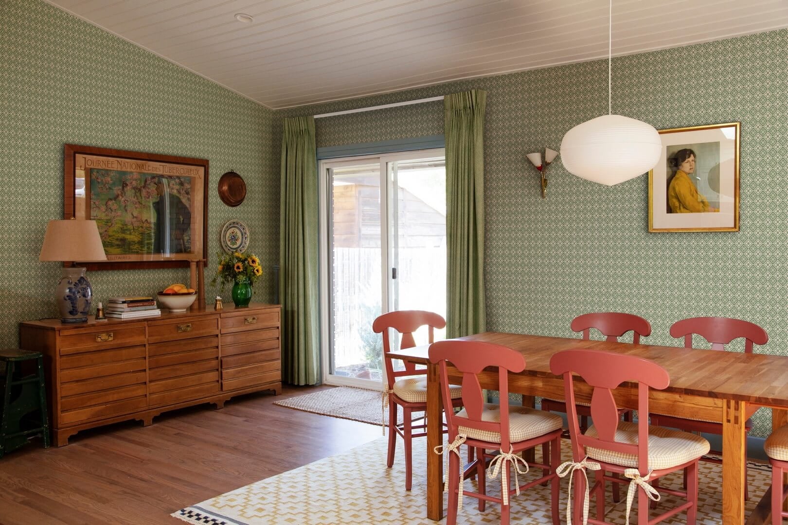 Tapeta jak płytki Sandberg S10153 Lyckan Emerald Huset i Solen