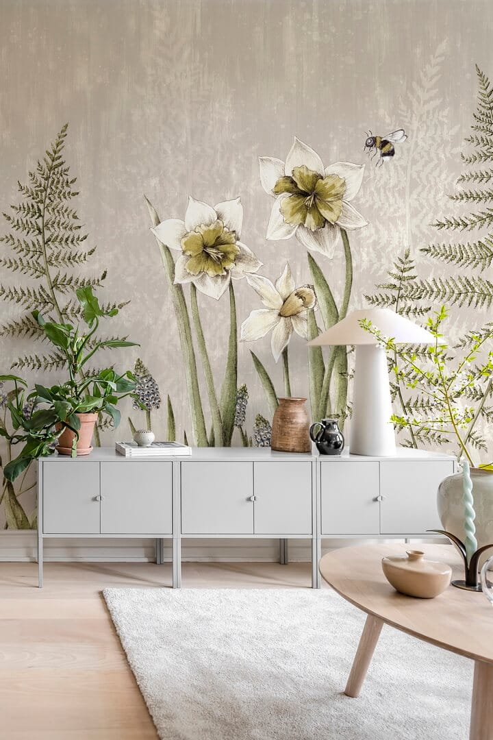 Fototapeta łąka Rebel Walls R18642 Bumblebee Sand Julia Appel