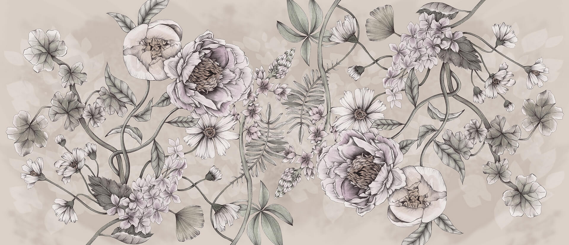 Fototapeta w kwiaty Rebel Walls R18648 Spring Flower Sand Julia Appel