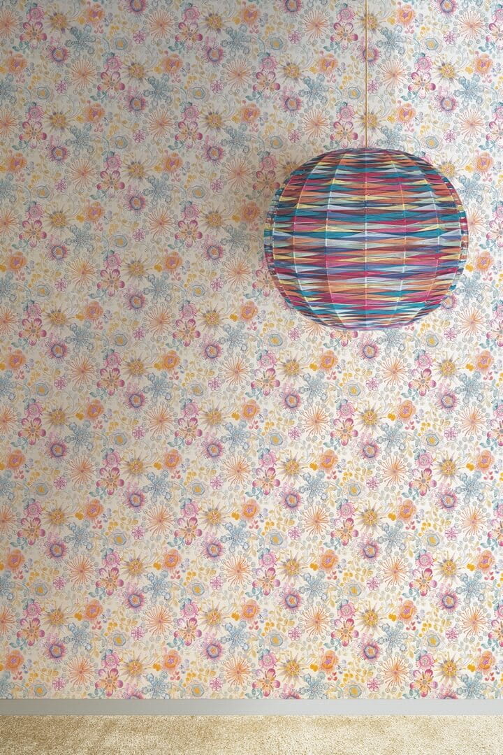 Tapeta kwiaty i liście Jannelli & Volpi 10314 Magic Garden Missoni Home 04 - 100cm szer.