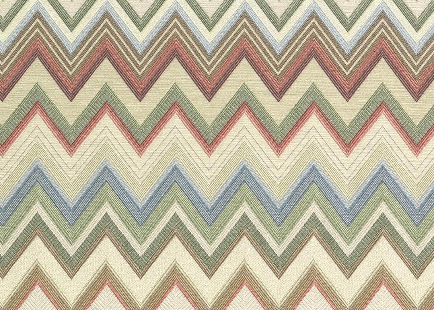 Tapeta paski chevron Jannelli & Volpi 10330 Happy Zig Zag Missoni Home 04 - 100cm szer.