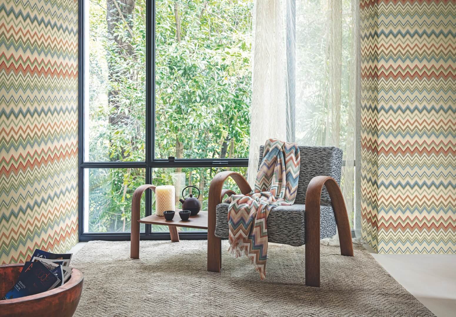 Tapeta paski chevron Jannelli & Volpi 10331 Happy Zig Zag Missoni Home 04 - 100cm szer.