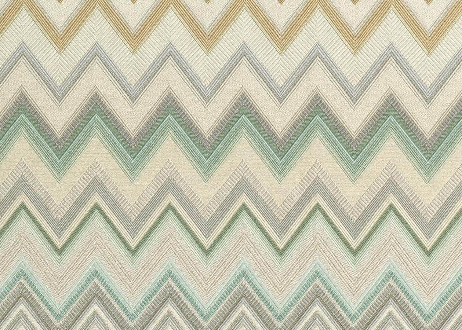 Tapeta paski chevron Jannelli & Volpi 10333 Happy Zig Zag Missoni Home 04 - 100cm szer.