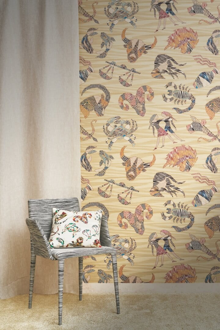 Tapeta znaki zodiaku Jannelli & Volpi 10350 Constellations Missoni Home 04 - 100cm szer.