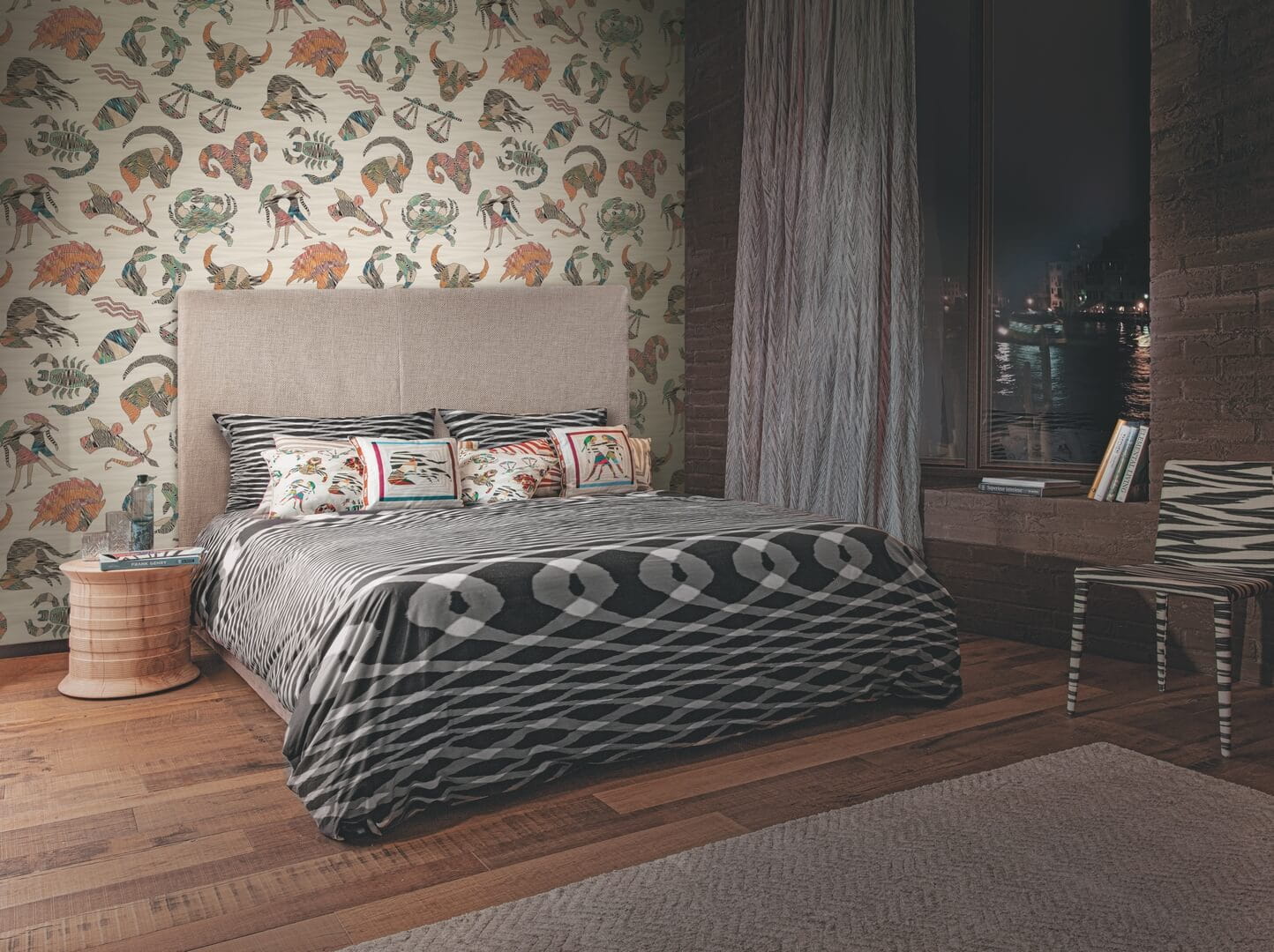 Tapeta znaki zodiaku Jannelli & Volpi 10352 Constellations Missoni Home 04 - 100cm szer.