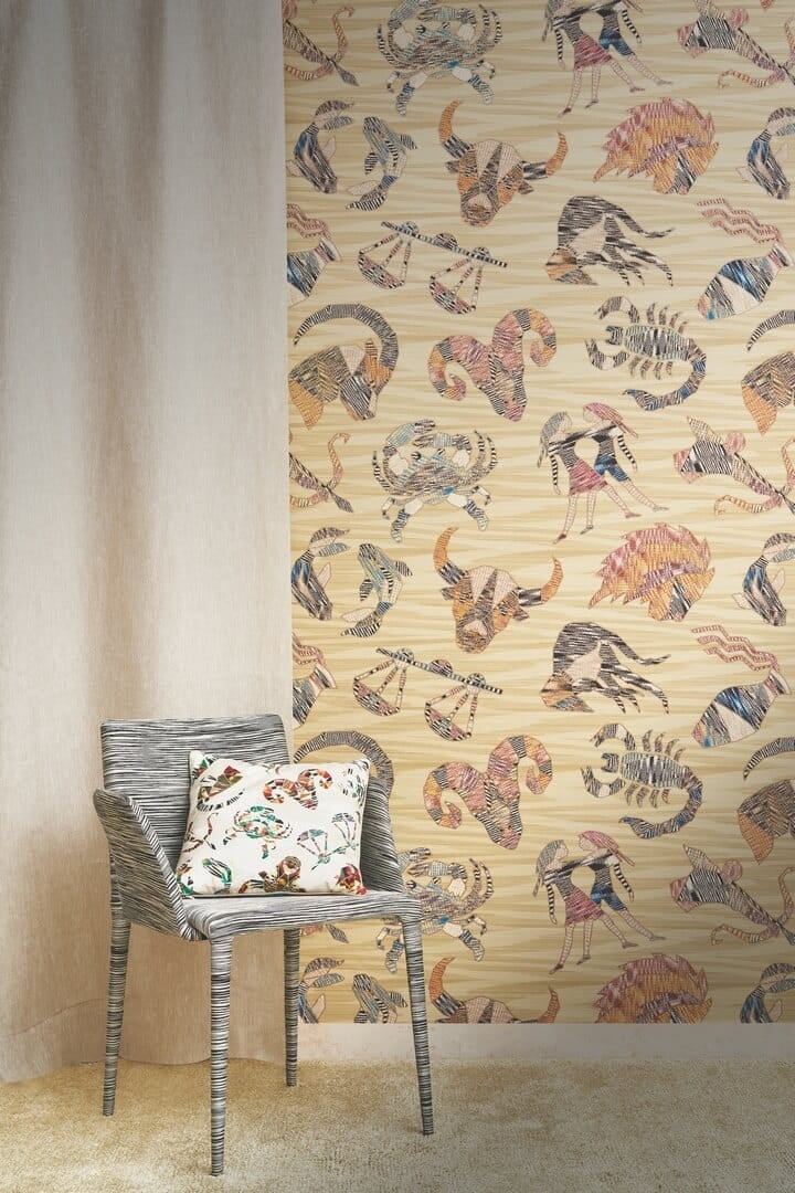 Tapeta znaki zodiaku Jannelli & Volpi 10352 Constellations Missoni Home 04 - 100cm szer.