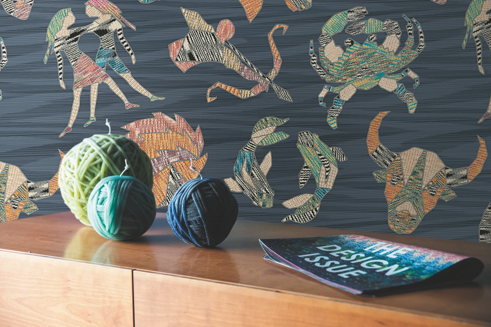 Tapeta znaki zodiaku Jannelli & Volpi 10353 Constellations Missoni Home 04 - 100cm szer.