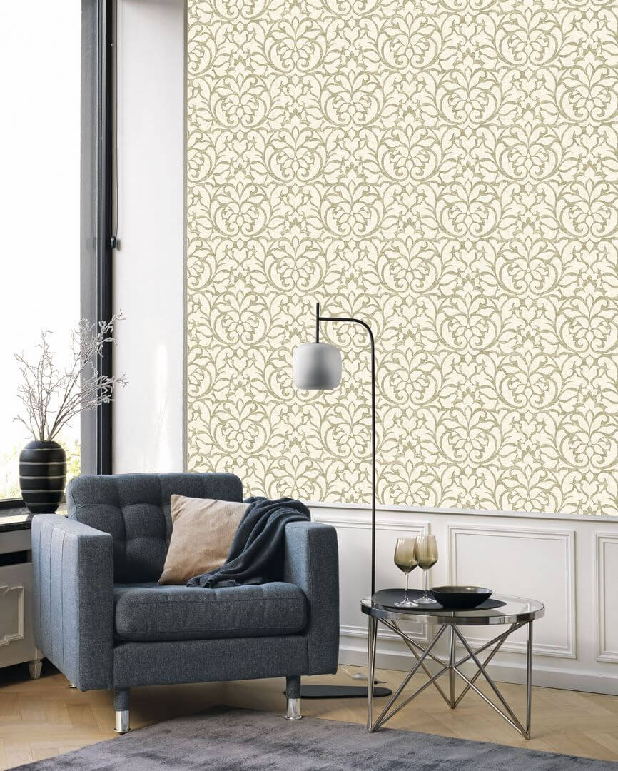 Tapeta ornament roślinny Casadeco VIEN 87348411 Opera Vienne