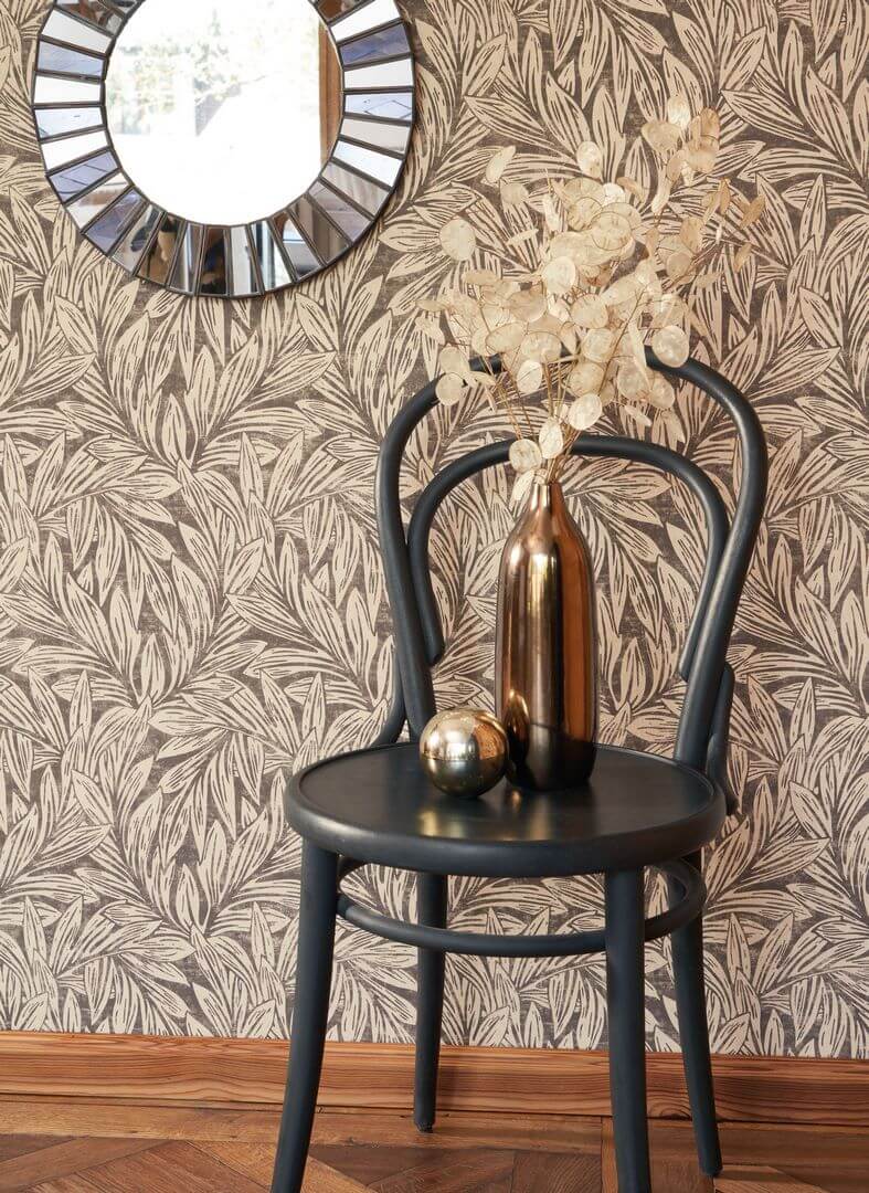 Tapeta liście Casadeco VIEN 87376523 Danube Vienne
