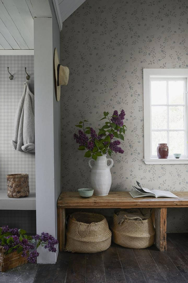 Tapeta roślinna vintage Sandberg 840-21 Henny Sandstone Kolonin