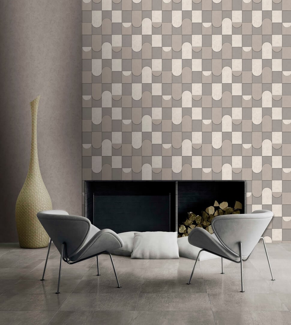 Tapeta geometryczna Decoprint AF24553 3D Patchwork Affinity