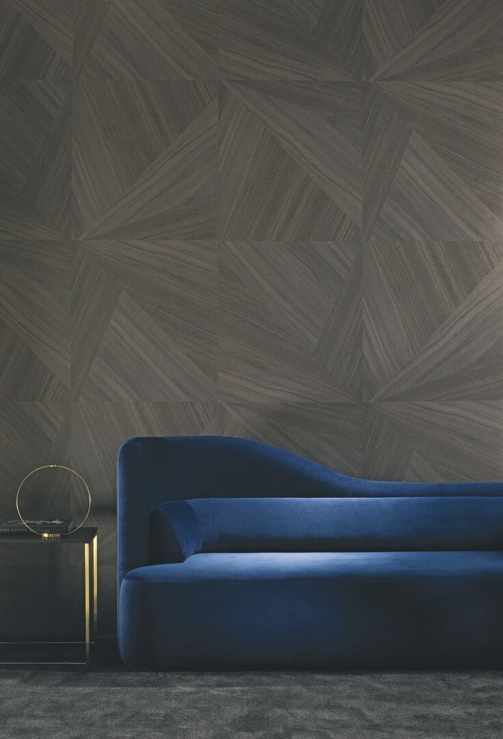 Tapeta akustyczna tekstylna jak drewno Texdecor SIGW 91430128 Marqueterie Wood Acoustic Wallcoverings