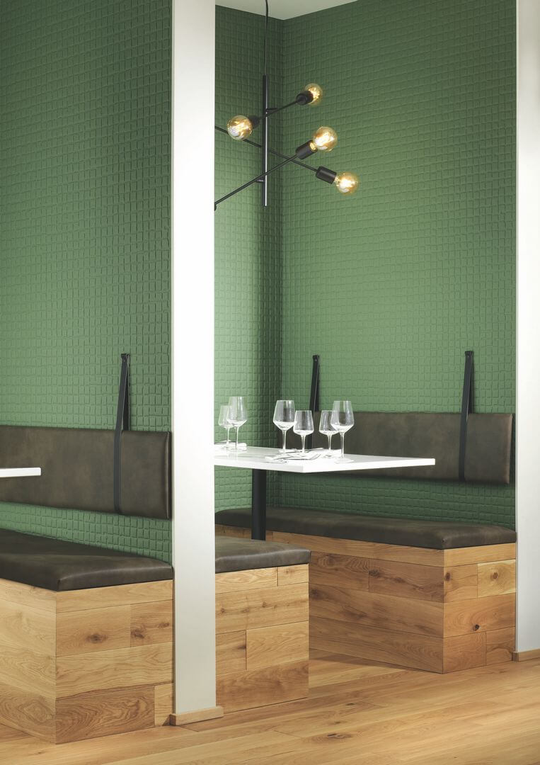 Tapeta akustyczna jak pikowana skóra Texdecor PFYL 91490431 Polyform Quiled Leather Acoustic Vinyl Wallcoverings