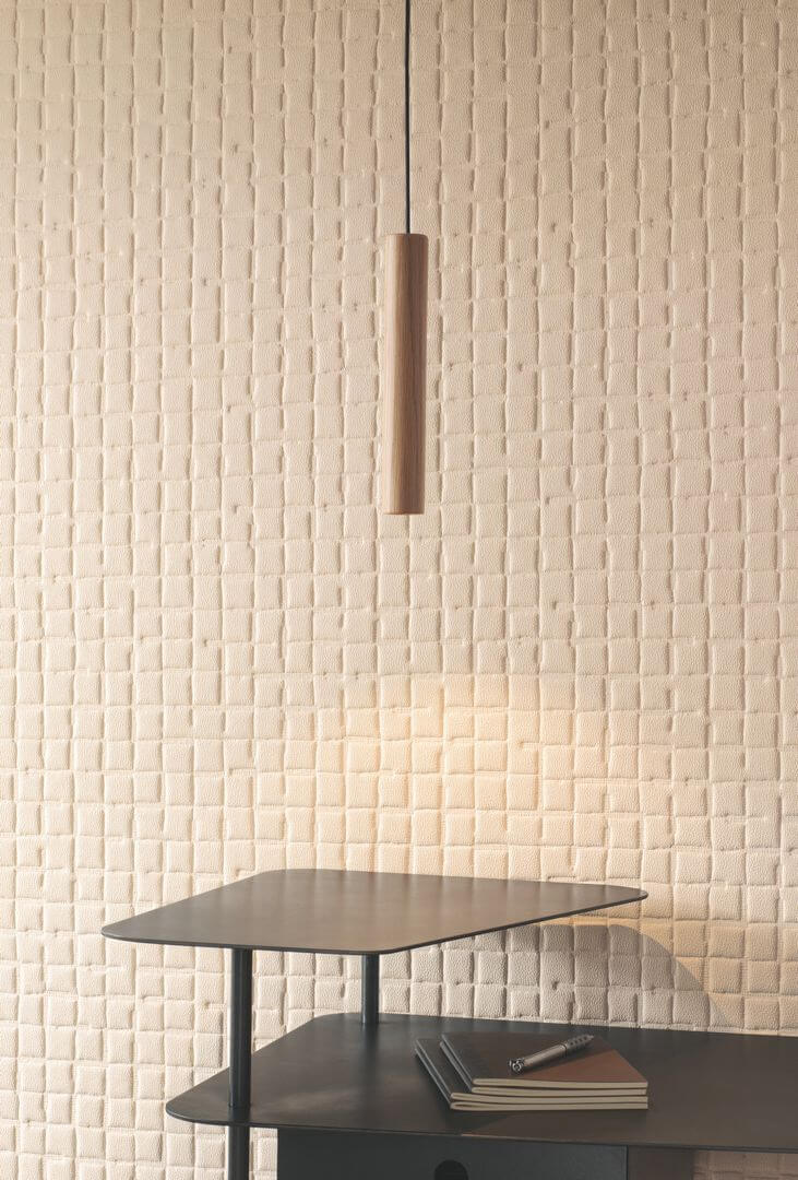 Tapeta akustyczna jak pikowana skóra Texdecor PFYL 91490754 Polyform Quiled Leather Acoustic Vinyl Wallcoverings