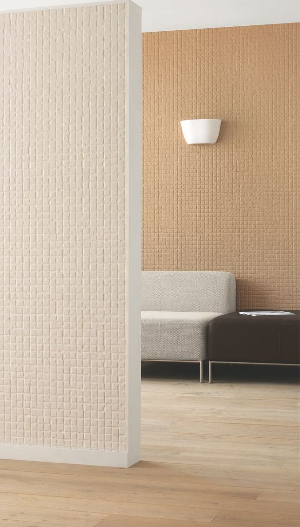 Tapeta akustyczna jak pikowana skóra Texdecor PFYL 91491117 Polyform Quiled Leather Acoustic Vinyl Wallcoverings