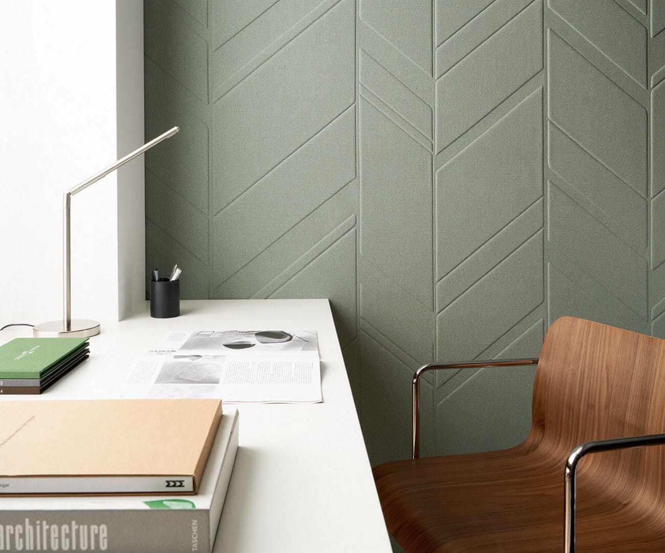 Tapeta akustyczna geometryczna 3D Texdecor PFYR 91631141 Polyform Gallery Acoustic Vinyl Wallcoverings