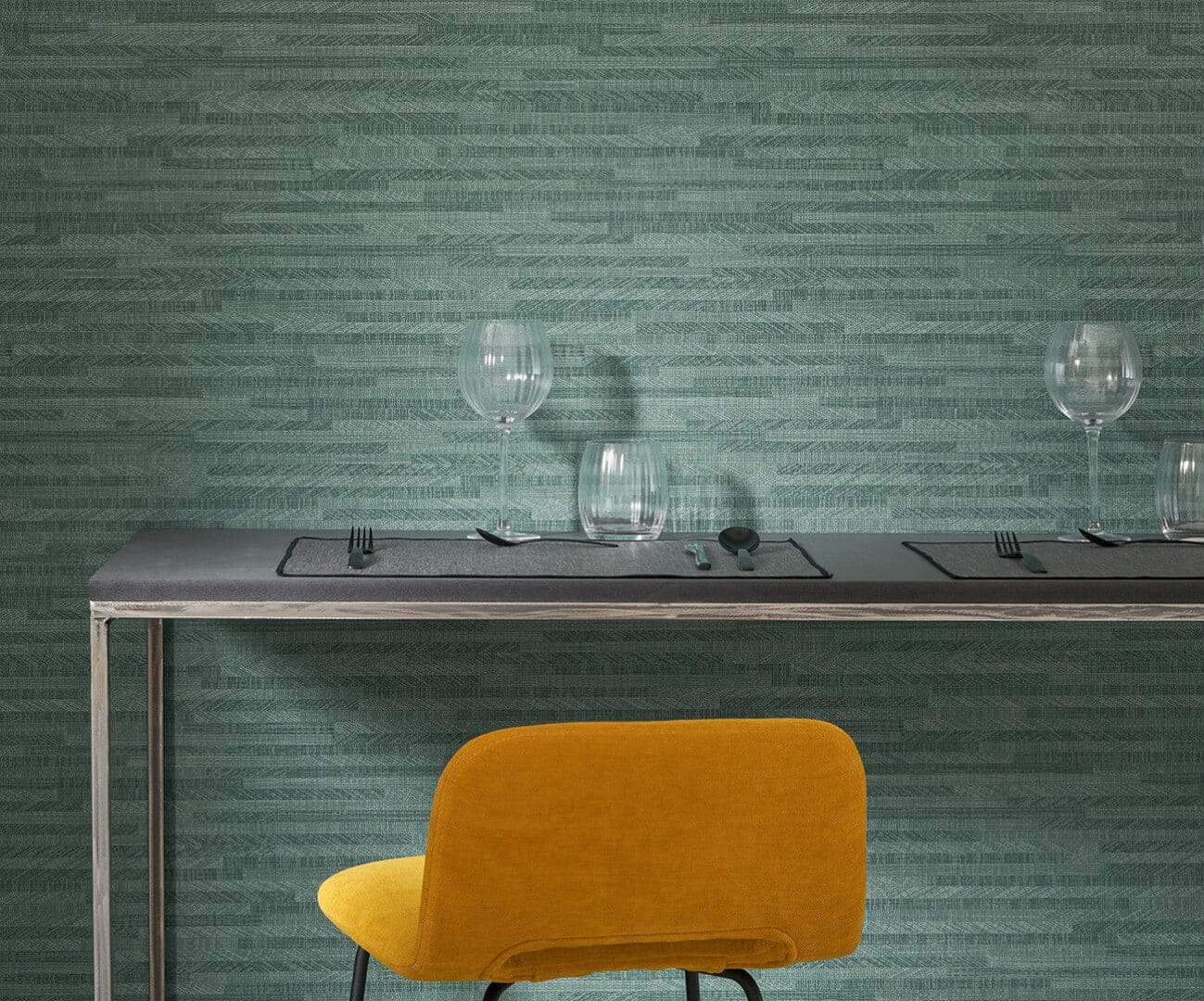 Tapeta akustyczna patchwork roślinny Texdecor MELA 91700349 Melia Decor Acoustic Vinyl Wallcoverings