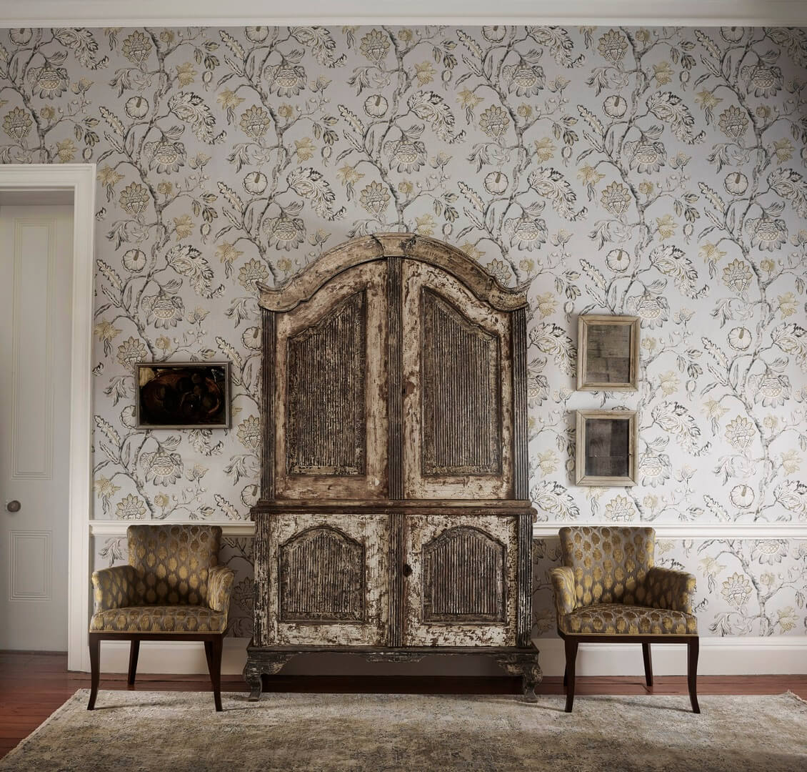 Tapeta roślinne pnącza Zoffany 312985 Cope's Trail Kensington Walk Wallcoverings