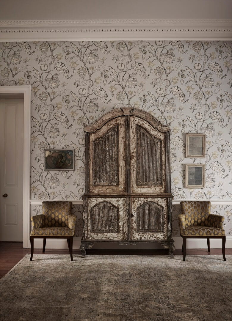 Tapeta roślinne pnącza Zoffany 312986 Cope's Trail Kensington Walk Wallcoverings