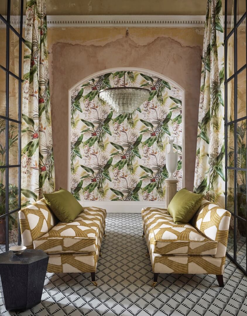 Tapeta botaniczna Zoffany 312989 Paradise Row Kensington Walk Wallcoverings