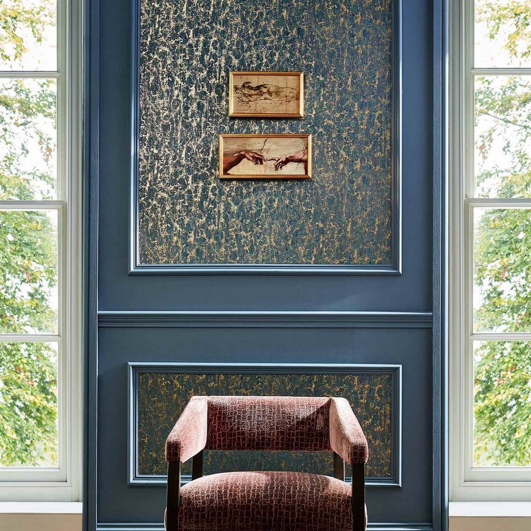 Tapeta marmur Zoffany 312994 Moresque Glaze Kensington Walk Wallcoverings
