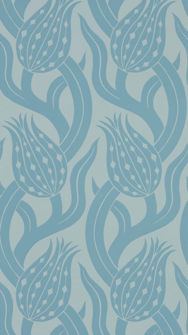 Tapeta kwiaty tulipany Zoffany 312997 Persian Tulip Kensington Walk Wallcoverings