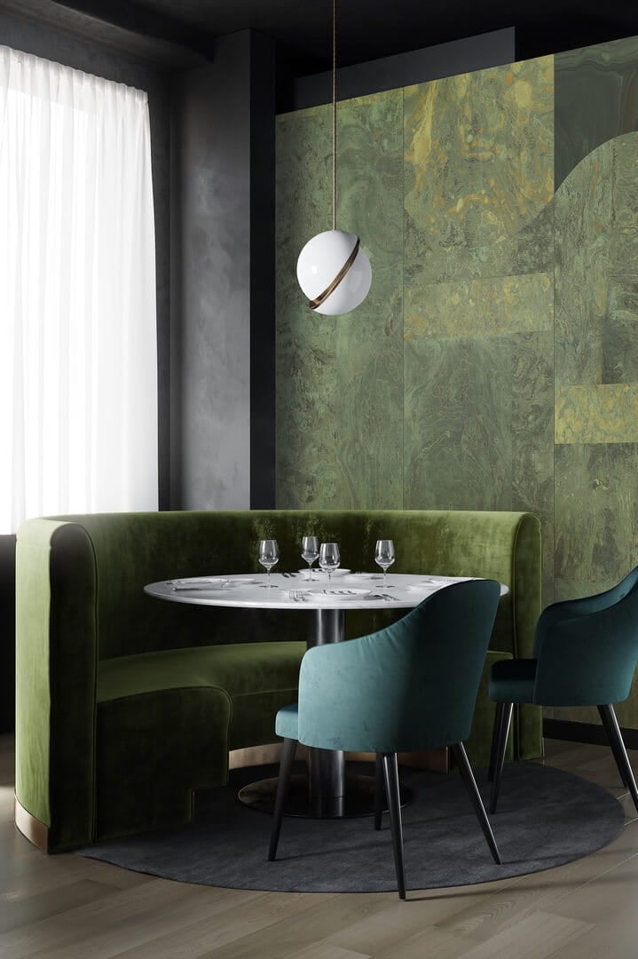 Mural marmurowe płyty Khroma DG3ALI1035 Alicante Wall Designs III