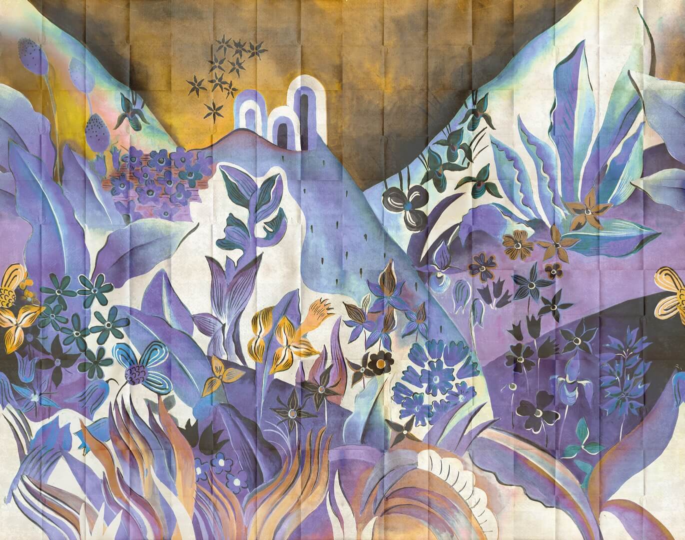 Mural roślinny krajobraz Khroma DG3ELS1032 Elisian Wall Designs III