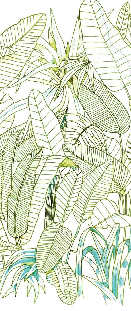 Mural liście bananowca Khroma DG3GRA1013 Grafite Wall Designs III