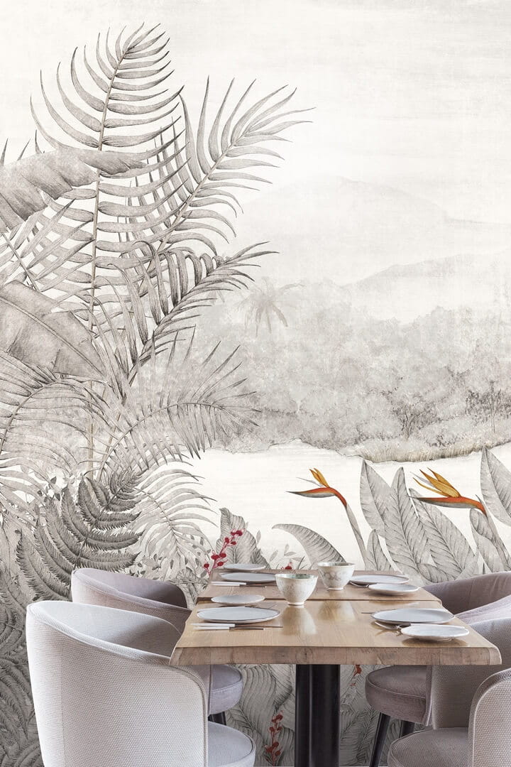 Mural egzotyczny krajobraz Khroma DG3RAI1013 Rainforest Wall Designs III