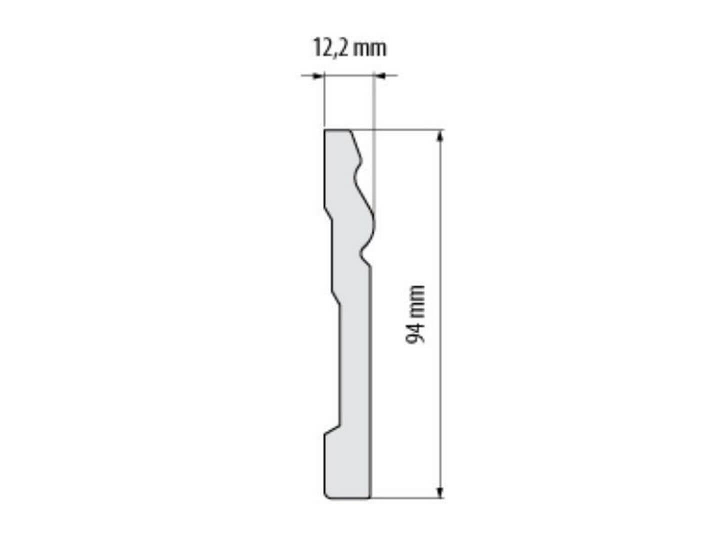 Listwa podłogowa LPC-08 Creativa wys. 9,4cm