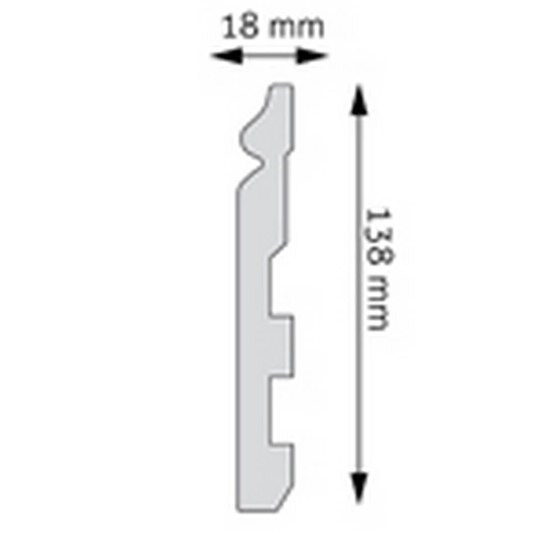 Listwa przypodłogowa LPC-24 Creativa wys. 13,8cm