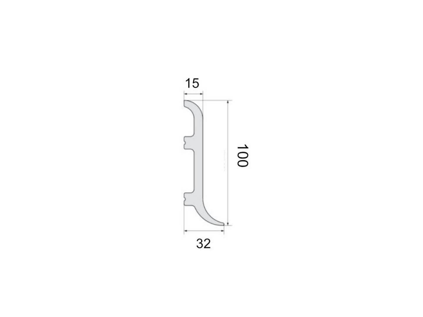 Listwa przypodłogowa malowana biała LPC-40M Creativa wys. 10cm