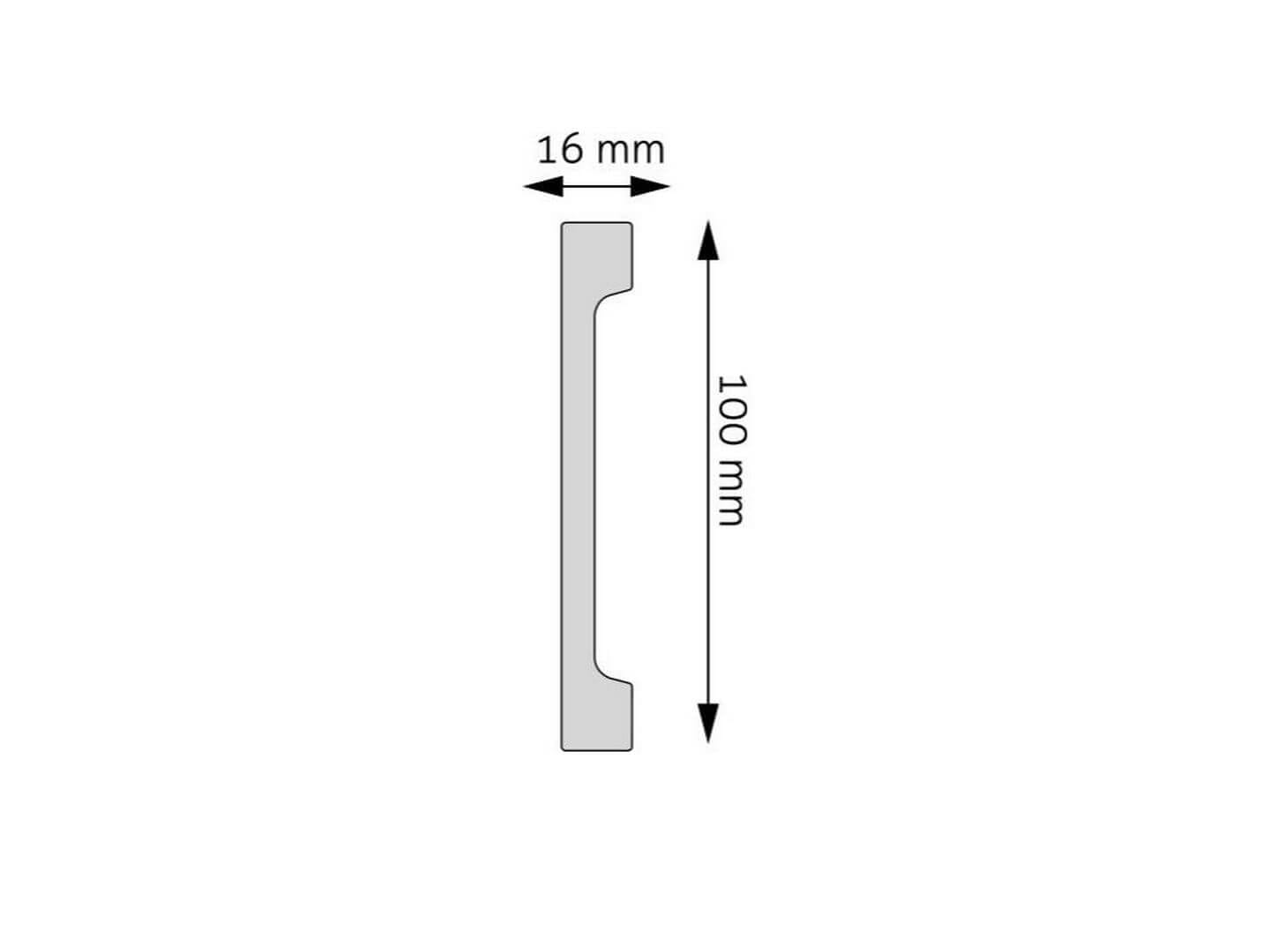 Listwa przypodłogowa malowana LPC-29 Czarna Creativa wys. 10cm