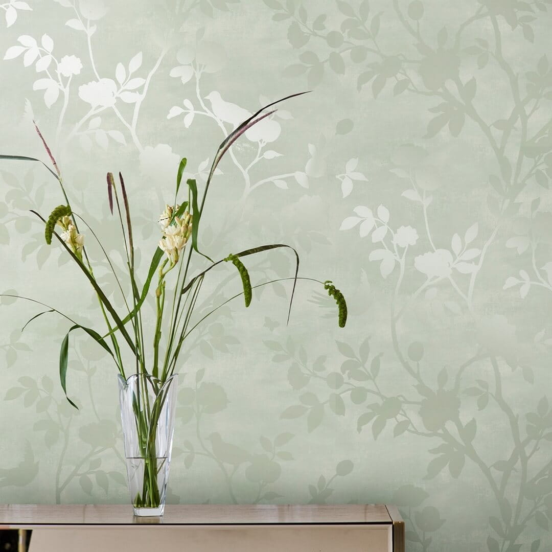 Tapeta botaniczna Laura Ashley 113373 Eglantine Silhouette Volume I