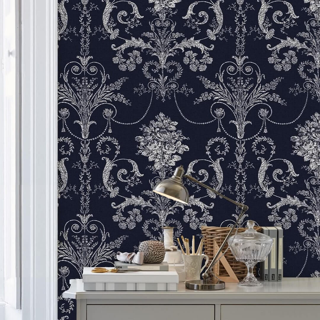 Tapeta adamaszek Laura Ashley 113386 Josette Volume I