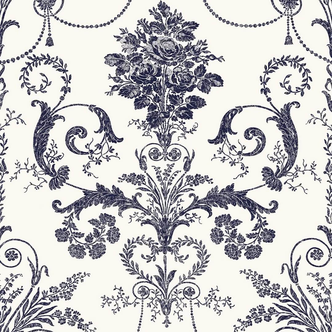 Tapeta adamaszek Laura Ashley 113387 Josette Volume I