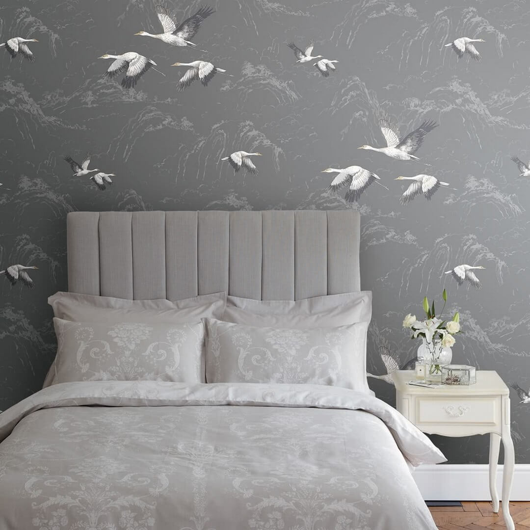 Tapeta żurawie Laura Ashley 113393 Animalia Volume I