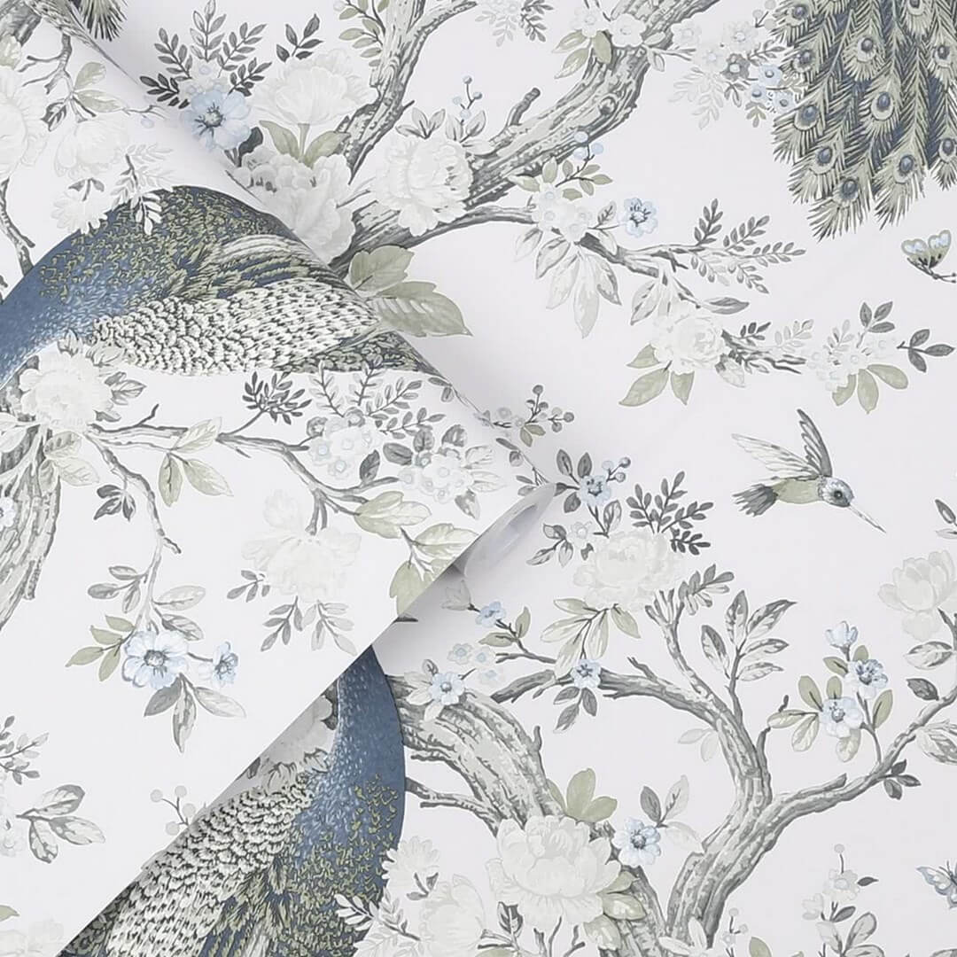 Tapeta rośliny i pawie Laura Ashley 113397 Belvedere Volume I