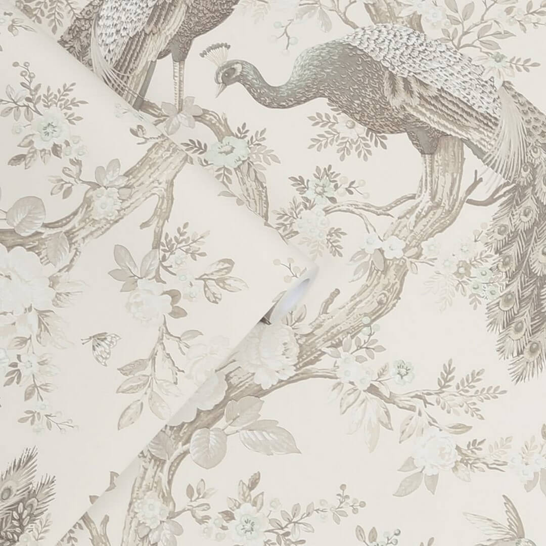 Tapeta rośliny i pawie Laura Ashley 113399 Belvedere Volume I
