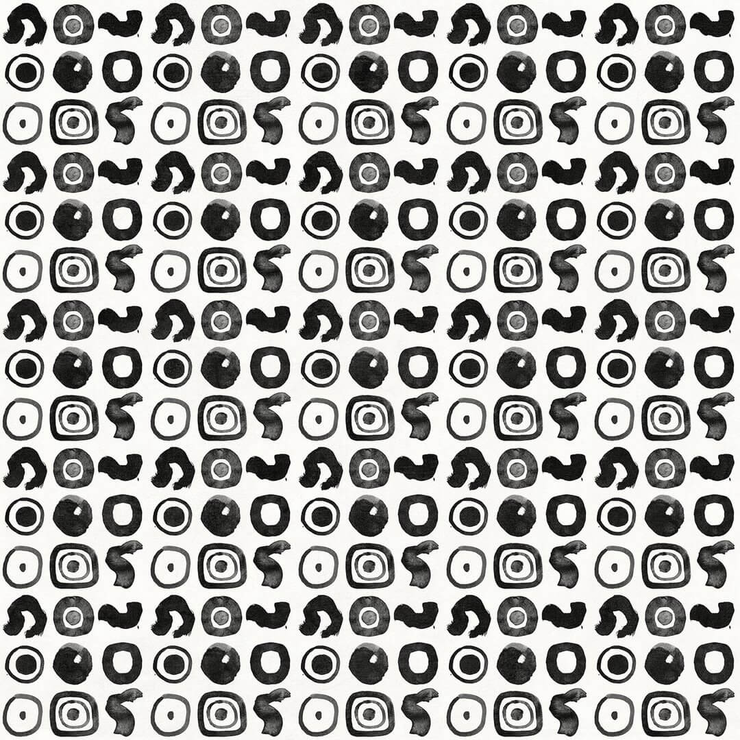 Fototapeta geometryczna abstrakcja Tecnografica 80477-1A MAURICIO LARA: SIGNOS BLACK AND WHITE A Art Collections