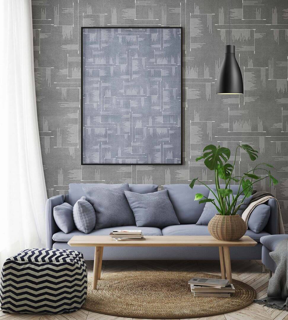 Fototapeta linie Tecnografica 80663-1 MAURICIO LARA: TRAZOS CHALK BLACK Art Collections