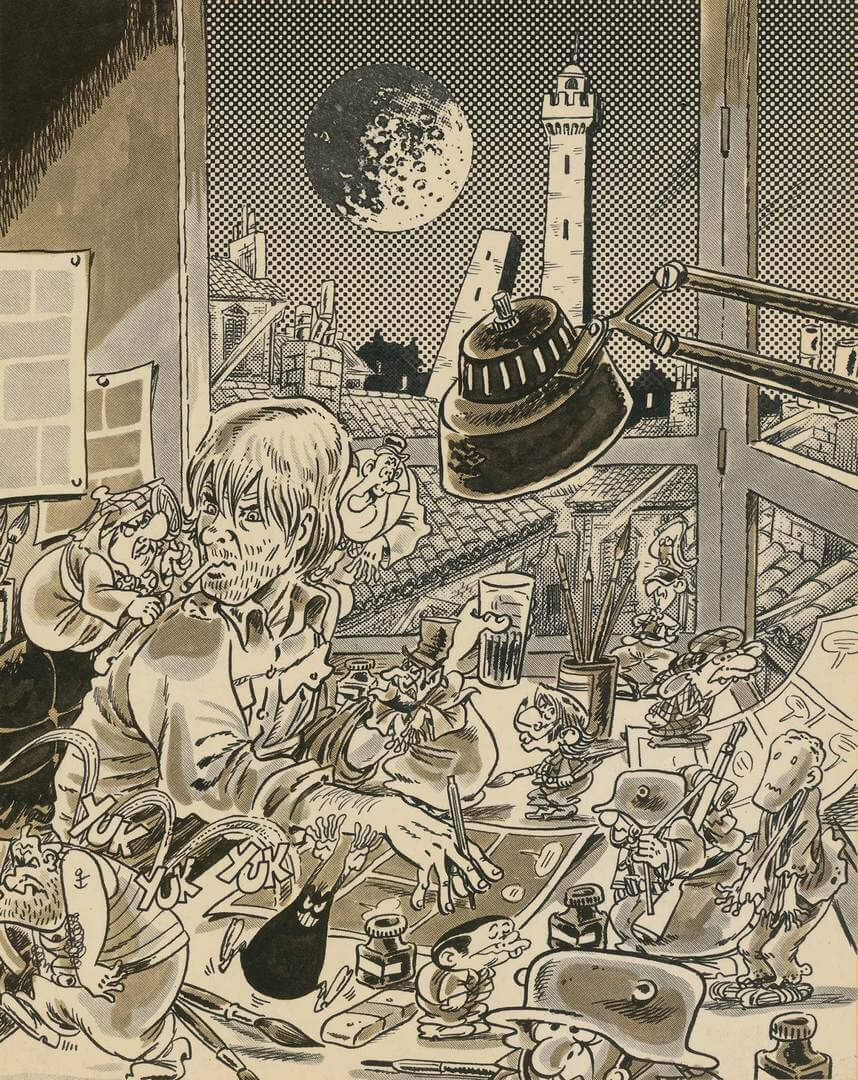 Fototapeta komiks Tecnografica 79795-1 Bonvi: BONVI Art Collections