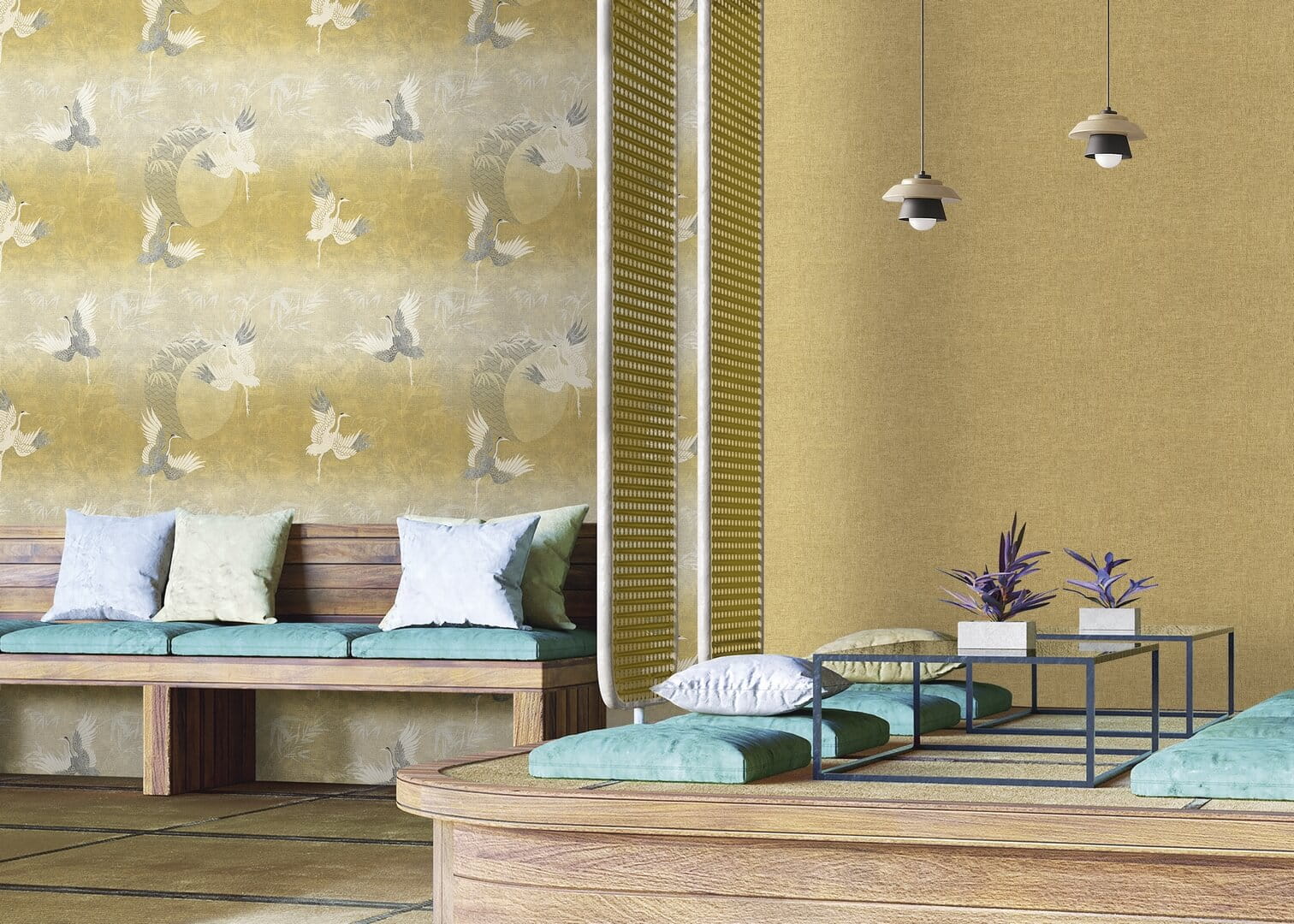 Tapeta żurawie Decori & Decori 72904 Zen - 106cm szer.