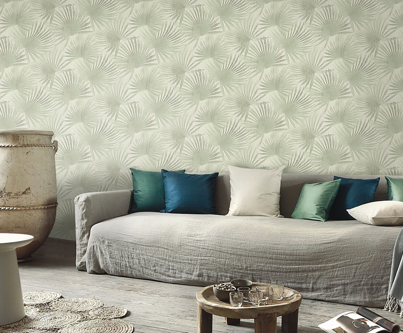 Tapeta palmowe liście Decori & Decori 72910 Zen - 106cm szer.