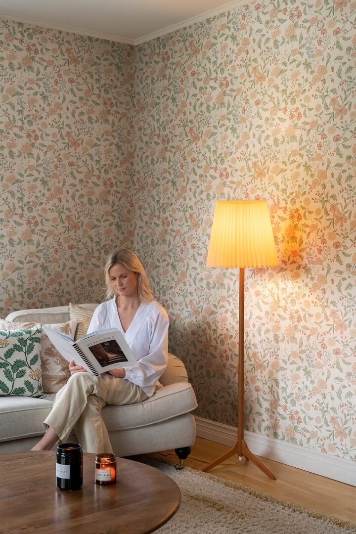 Tapeta roślinna Sandberg S10166 Till Karin Spring Green Huset i Solen